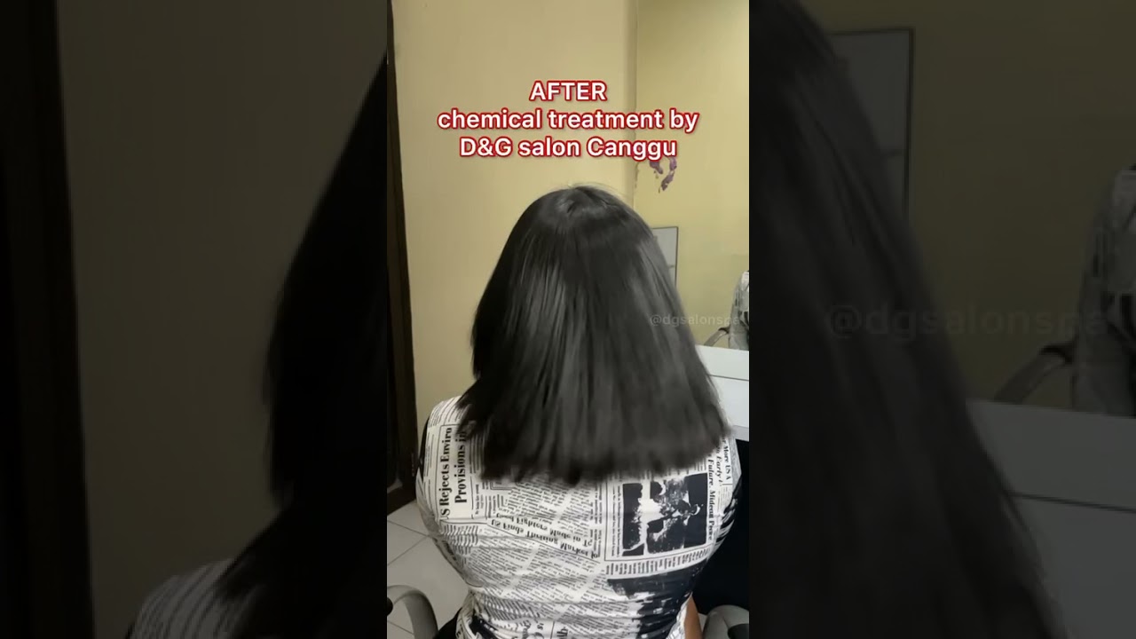 Before - After  loreal chemical treatment lihat hasilnya #viral #hairstyling #salonbali #salon