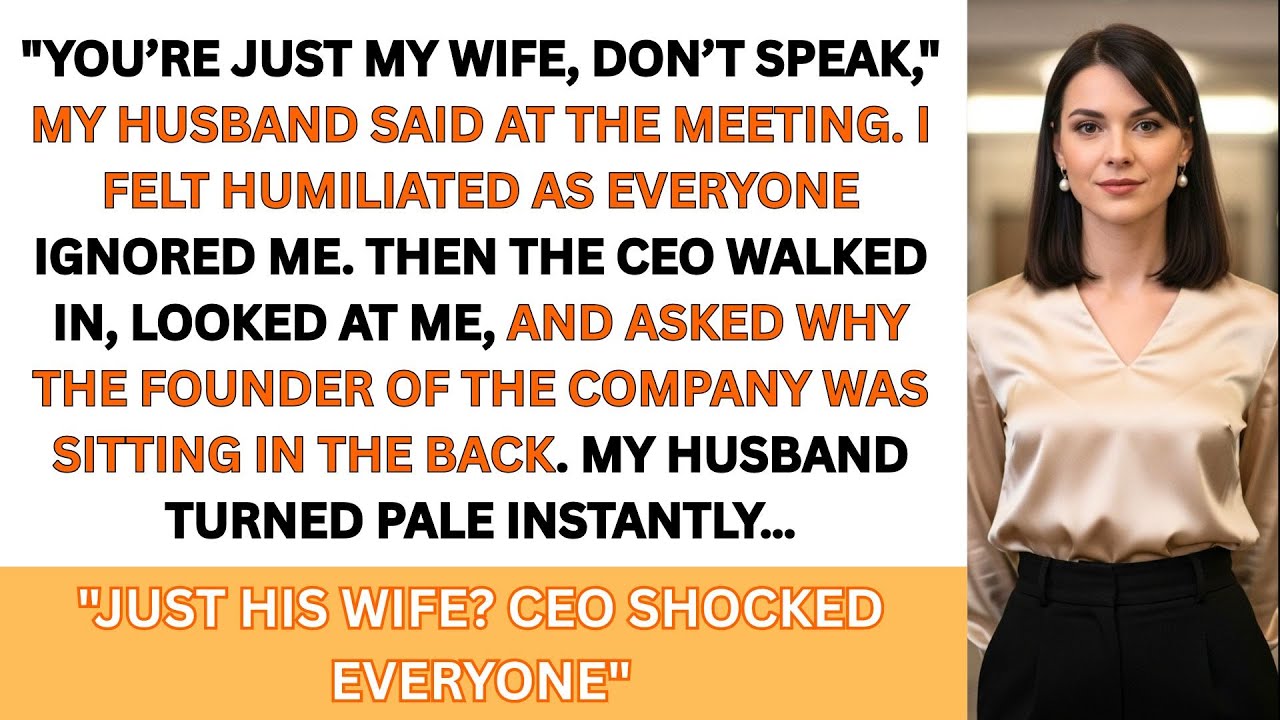 My Husband Introduced Me As “Just His Wife.” The CEO Corrected Him And The Room Went Silent