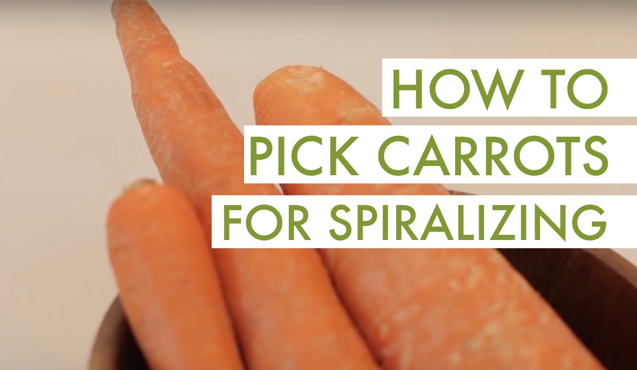 How to Pick Carrots For Spiralizing