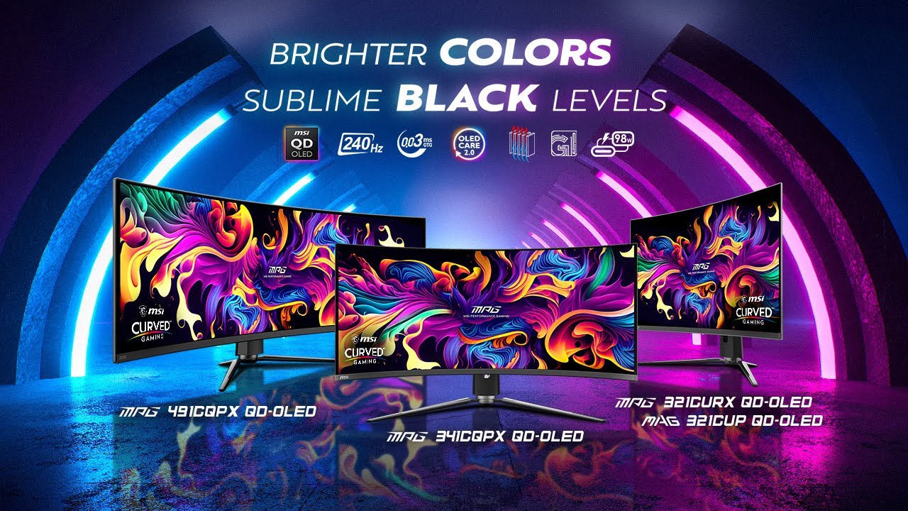 Curve QD-OLED Monitors: Immersive Gaming Redefined | Gaming Monitor | MSI