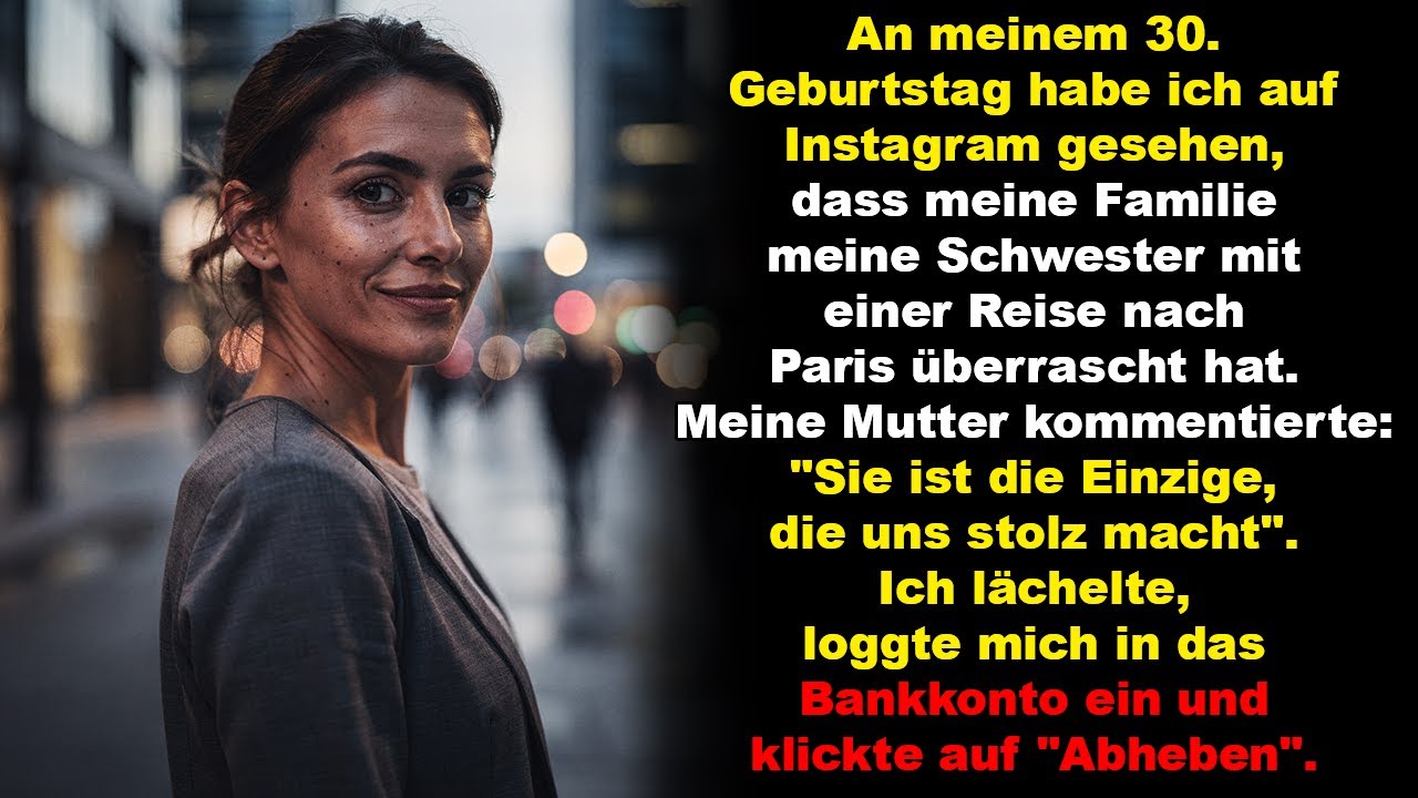 An meinem 30. Geburtstag habe ich auf Instagram gesehen, dass meine Familie meine Schwester mit …