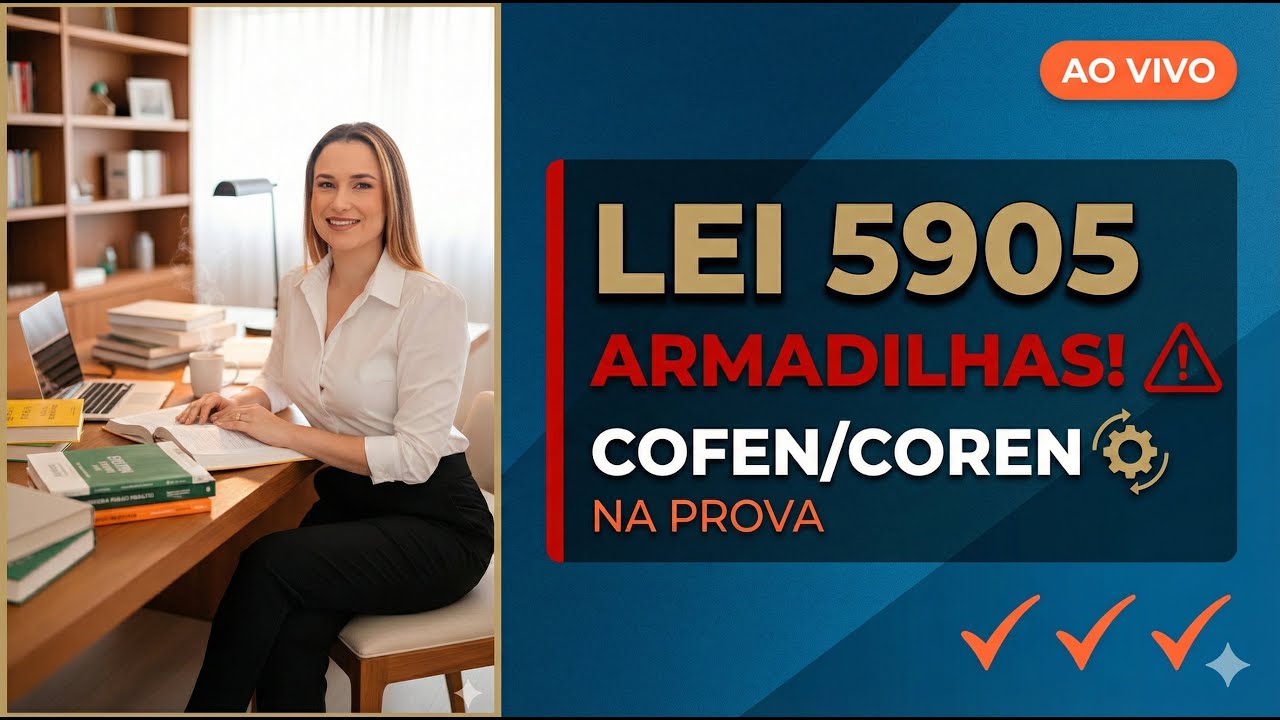 Lei 5905/1973: Como o Sistema COFEN/COREN Funciona e Como Será Cobrado na Sua Prova [LIVE]