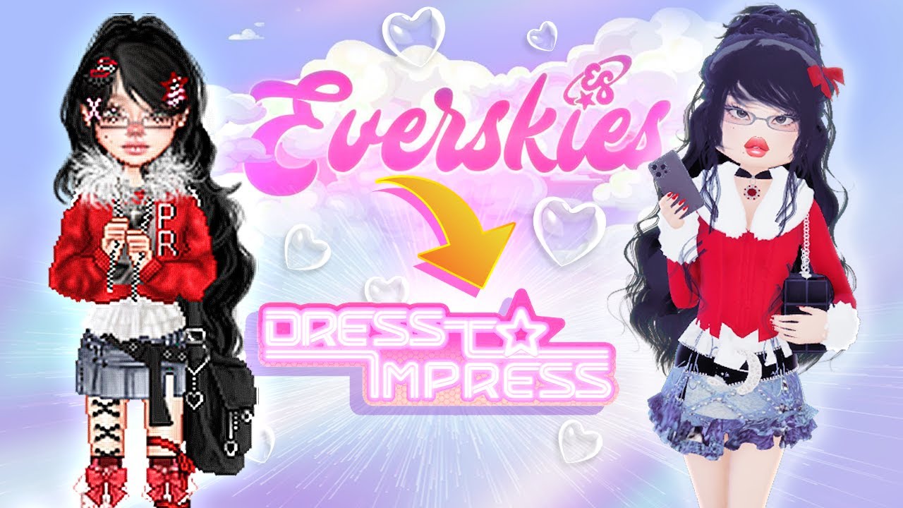 Only Using EVERSKIES OUTFITS In DRESS To IMPRESS ROBLOX..?!