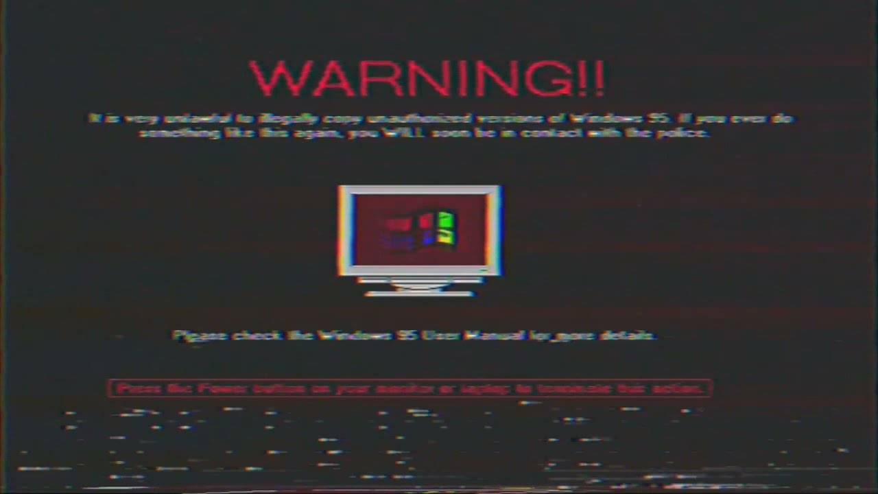 Windows Anti-Piracy Screen Compilation