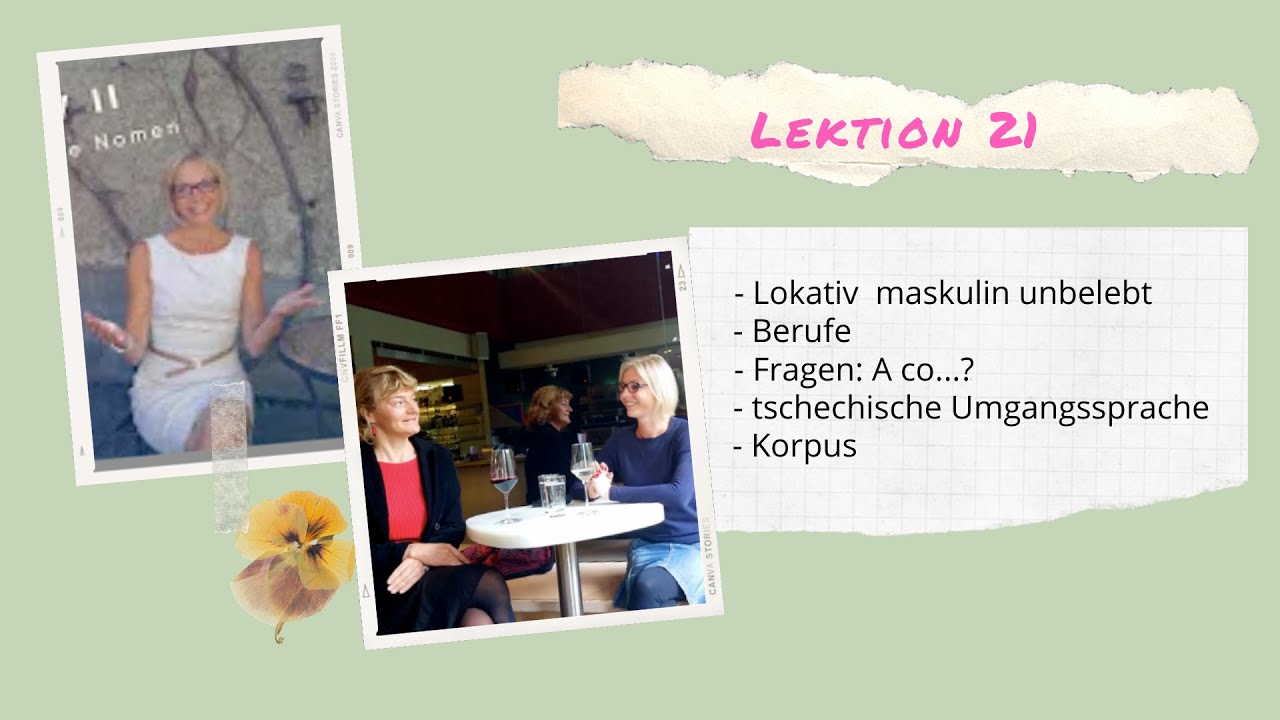 Vorschau: Tschechisch Lektion 21: Lokativ maskulin unbelebt
