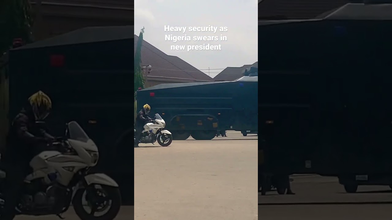 Nigeria has a new president! Heavy security in Abuja. #nigeria #tinubu #abuja #swearingceremony