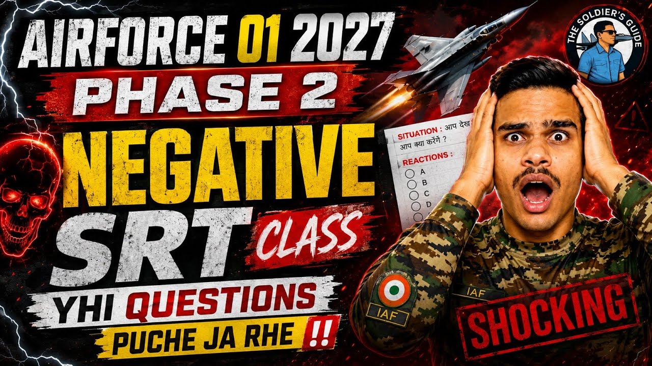 Airforce Phase 2 SRT 2027 | Negative SRT Questions Asked in Exam | Full Analysis