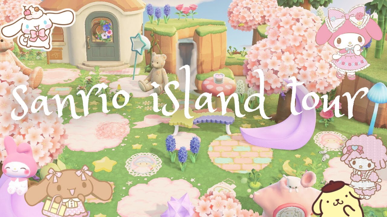 the cutest kawaii sanrio island tour~! ⋆𐙚₊˚⊹♡ animal crossing new horizons dream island tour