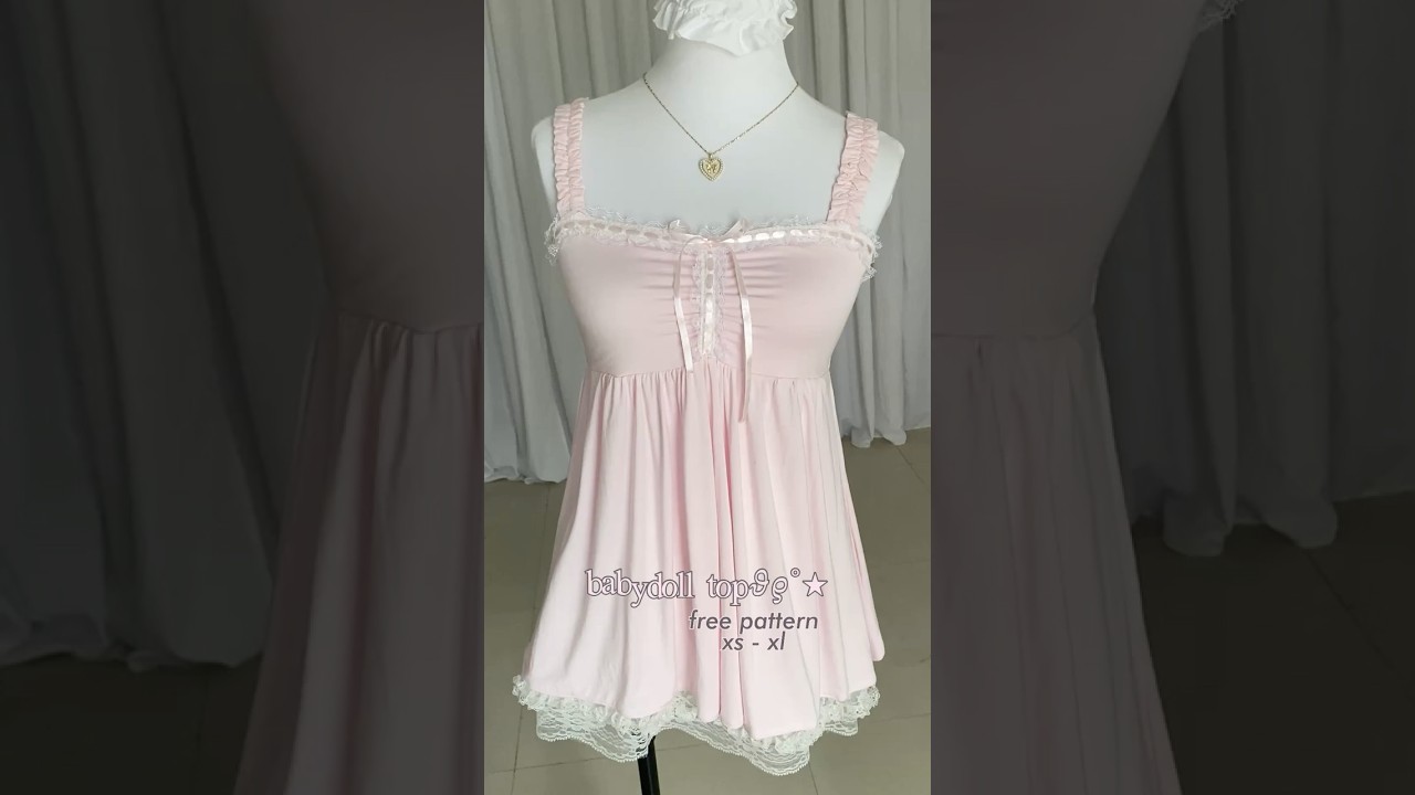 free pattern (xs-xl) babydoll top #sewing #sewingtutorial #sewingpatterns #freepattern
