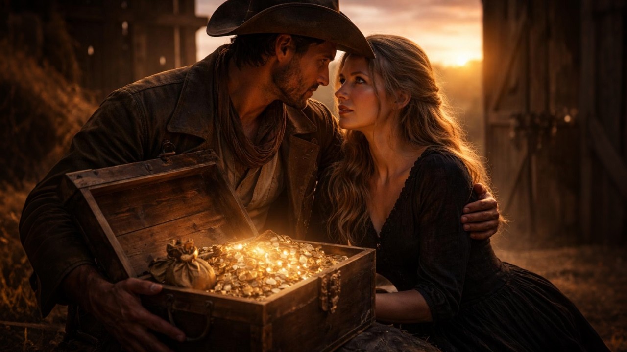The Whole Town Turned Its Back on the Widow… Until a Lone Cowboy Discovered the Treasure She’d...