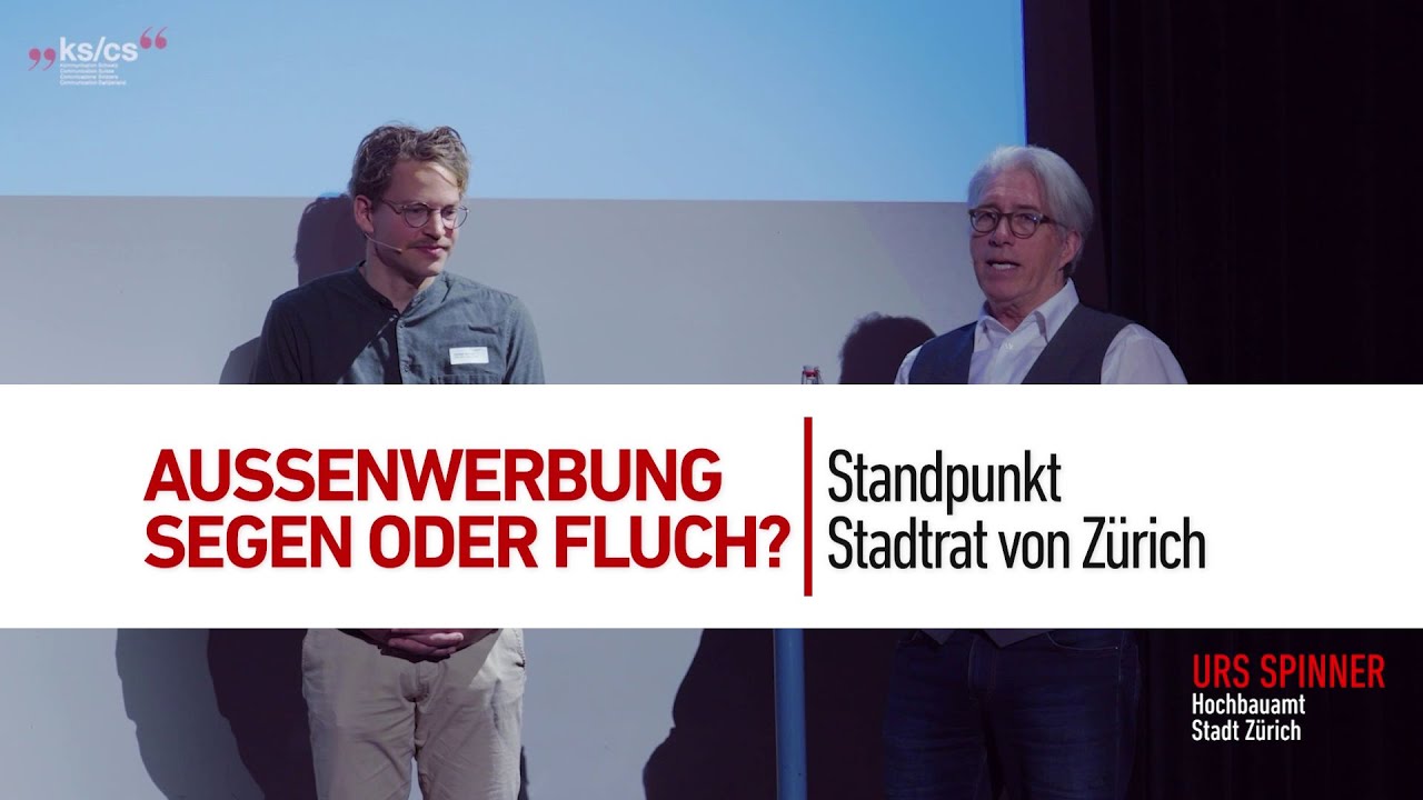 Aussenwerbung verbieten? Standpunkt des Stadtrat Z&uuml;rich