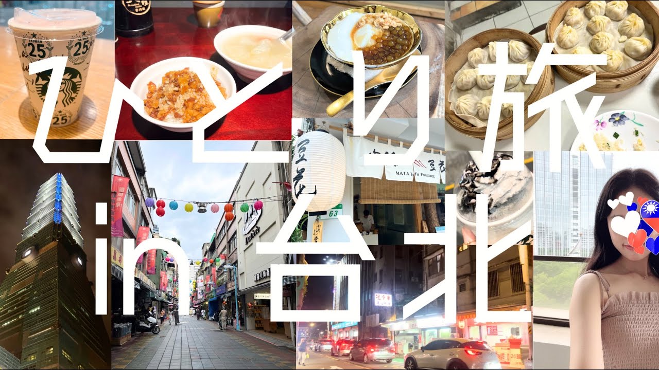 【Vlog】ぼっちでも楽しい台湾旅🇹🇼名所巡り&台湾グルメを堪能する充実旅🏮