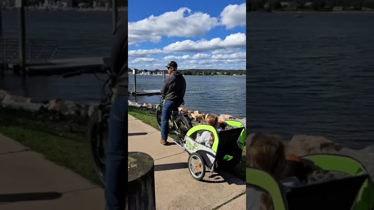 E-Bike Escapade: Family Elegance Under Cobalt Skies 🍂☀️