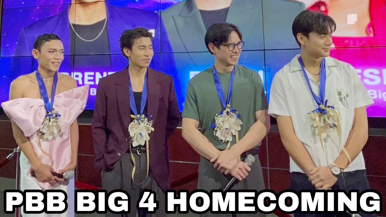PBB Big 4 Brent Ralph Esnyr River HALOS MAIYAK sa GRAND Homecoming ng ABS-CBN sa Kanila