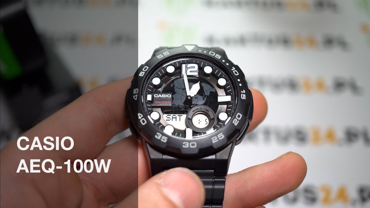 CASIO AEQ-100W-1 YOUTH SERIES  4K VIDEO