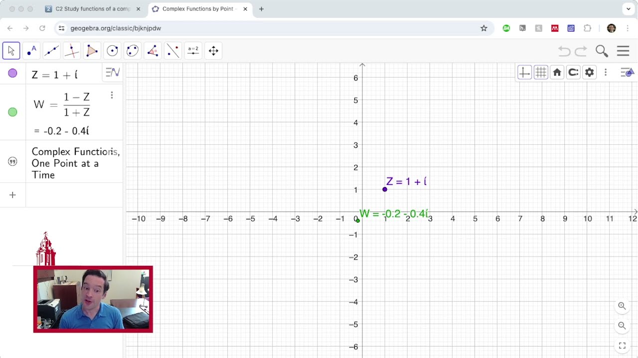 596C.C2.3 Complex Functions as Transformations, Part 1