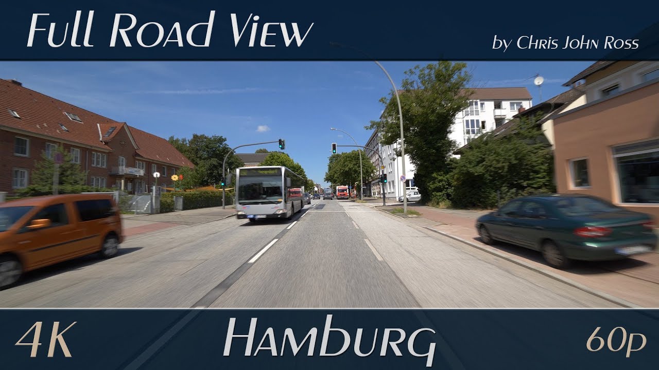Hamburg, Germany: Billstedt - Steinbeker Hauptstra&szlig;e, Billstedter Hauptstra&szlig;e - 4K (UHD/2160p/60p)