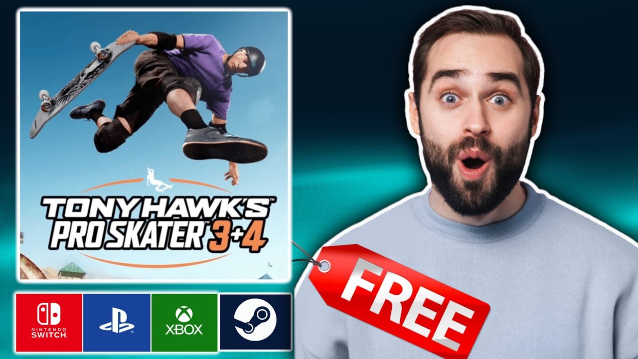 How to get Tony Hawk's Pro Skater 3+4 for FREE (PS5, Xbox, Switch, PC/Steam) 🎮 100% Legit