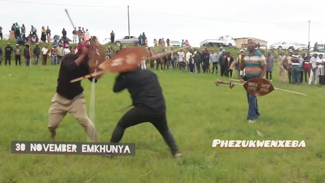 Emkhunya kwansizwa umgangela #culture #heritage ##tradional #stickfighting 
