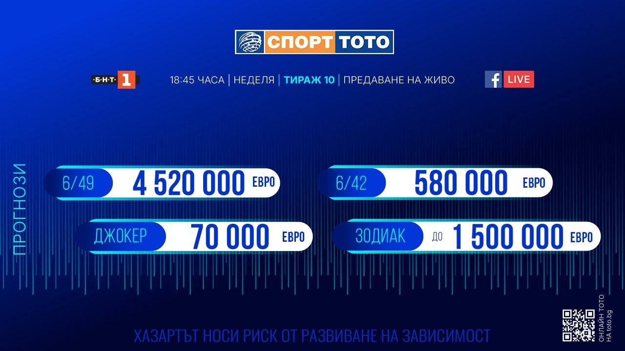 TOTO Live - Тираж 10/2026 г.