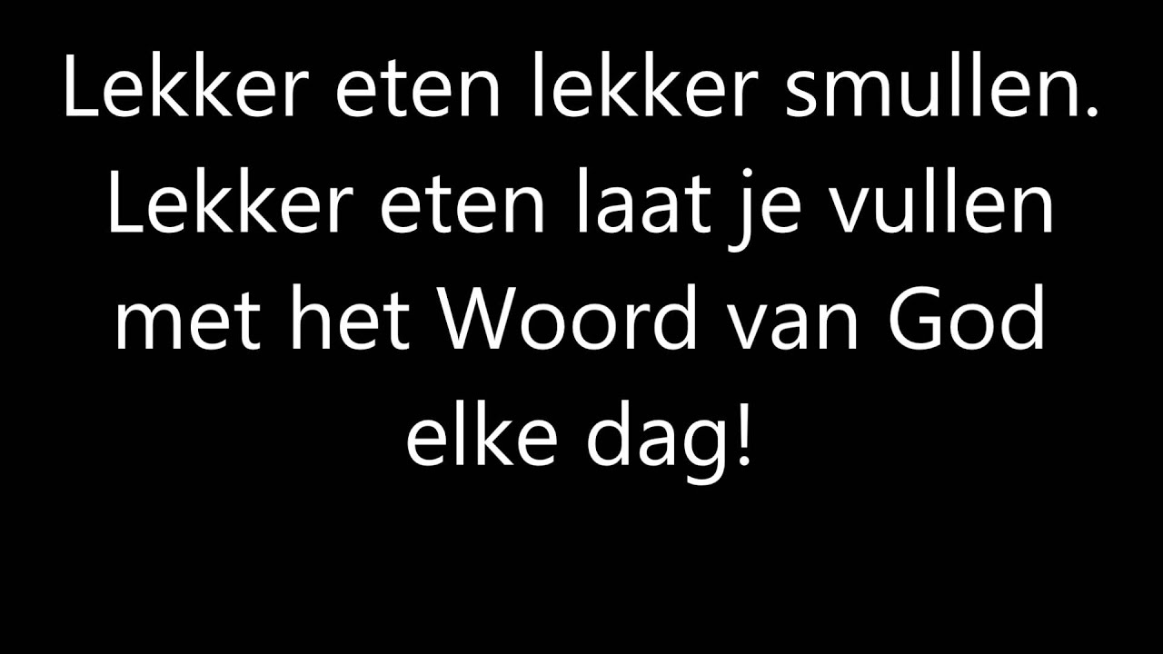 Herman Boon - Lekker eten (lyrics)