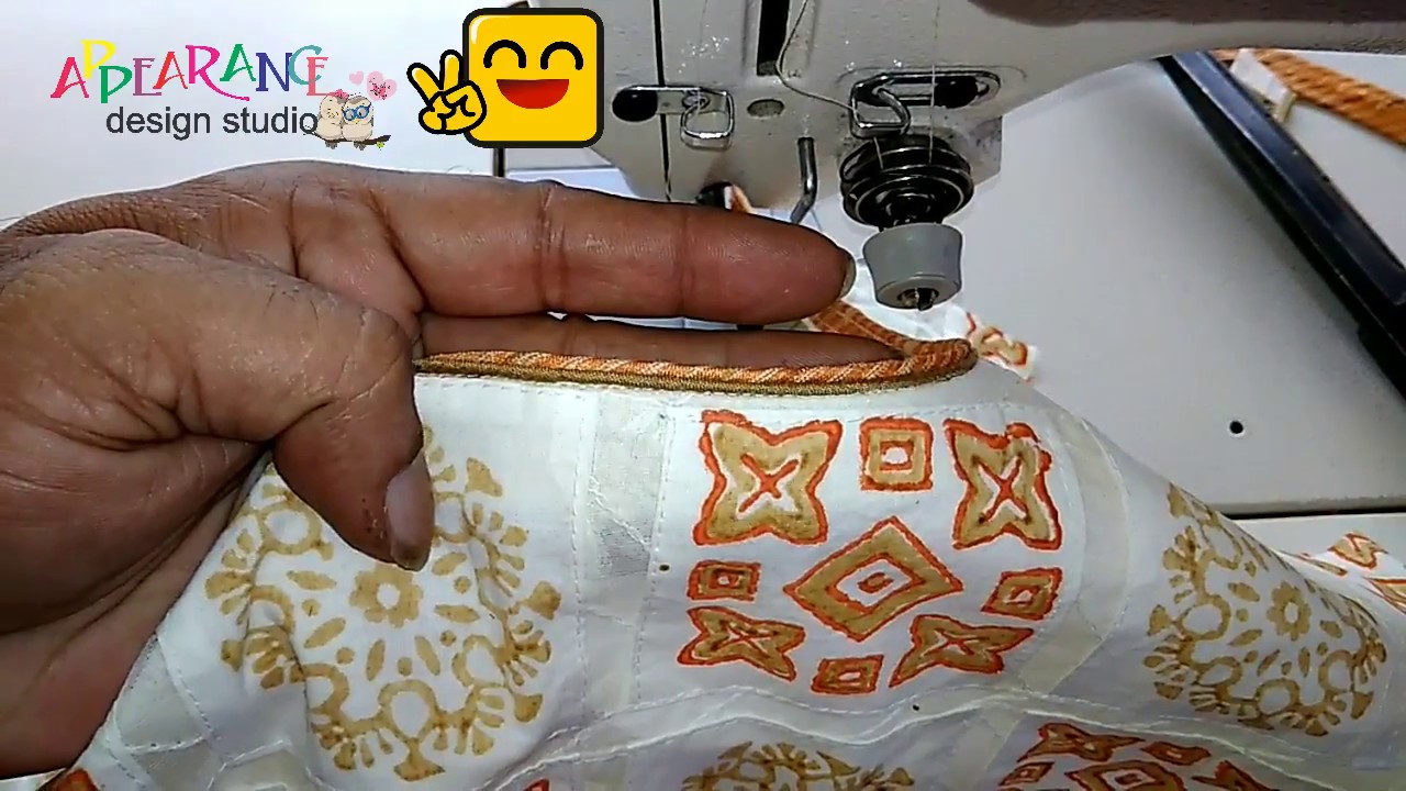 Two Different Way Piping On Neck With Useful Tips ❤️ With Two Color Piping 🌹 sewing for beginners