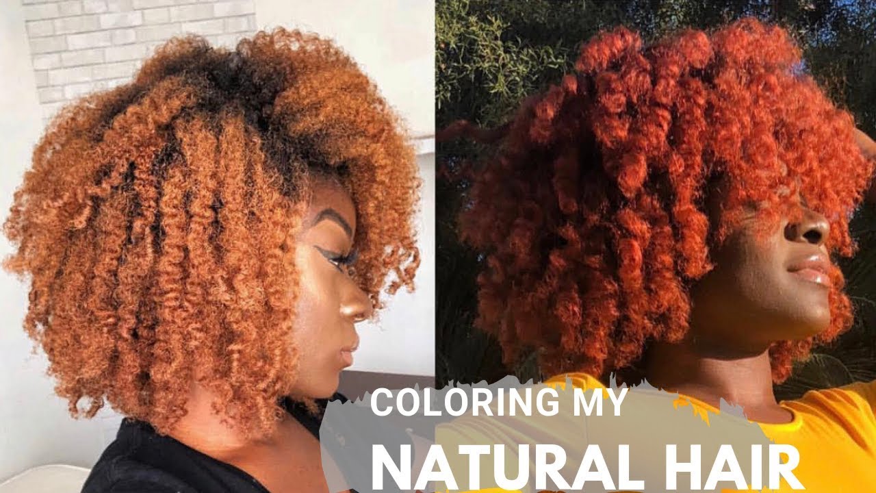 VERY DETAILED | How To Color Natural Hair ORANGE | Lynda Jay