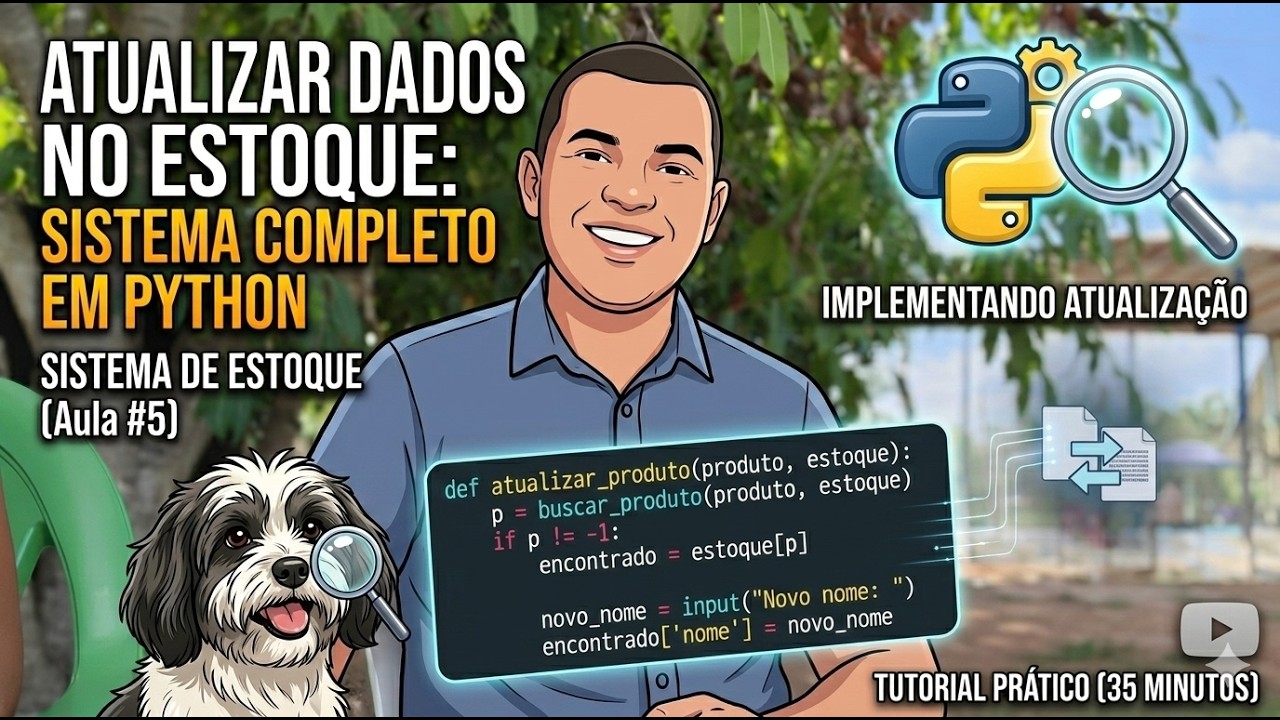Como Atualizar Dados no Sistema de Controle de Estoque com Python (Aula #5)