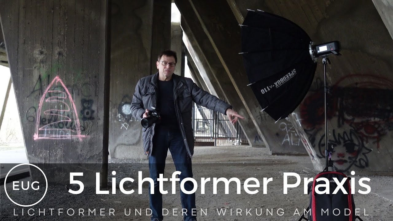 Vergleich von 5 Lichtformer für Portrait Outdoor