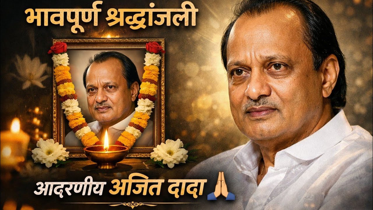 भावपूर्ण श्रद्धांजली 🙏😔अजित दादा 💐💐