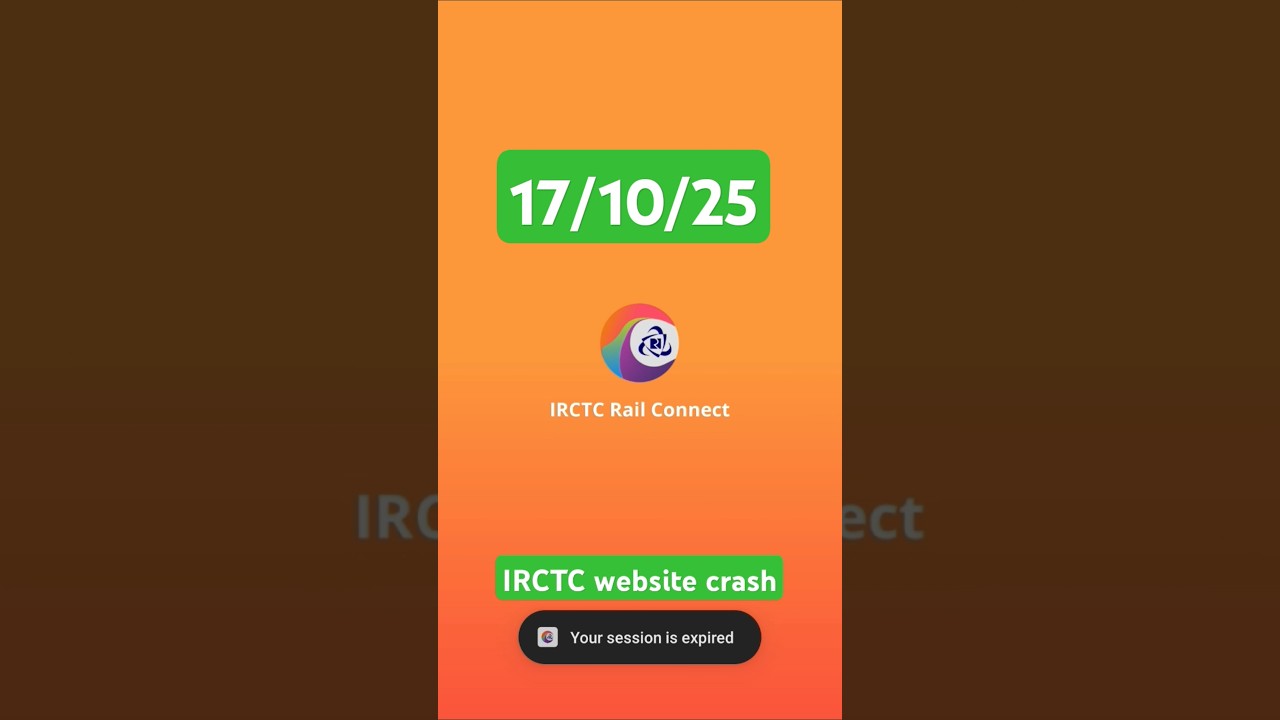 IRCTC website Not  open | rail connect app not open