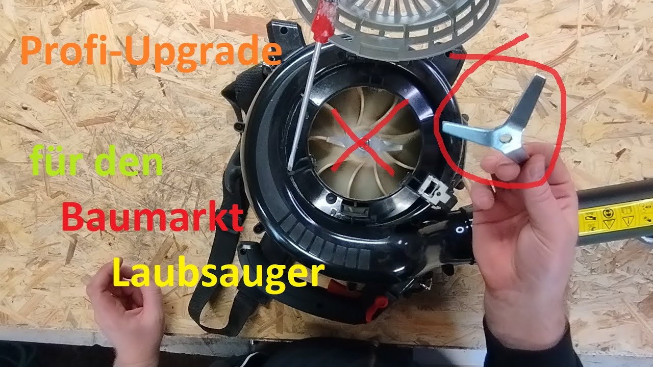 Profi-Upgrade für den günstigen Laubsauger / Laubbläser mit Stihl SH 56 Teilen für besseres Ergebnis