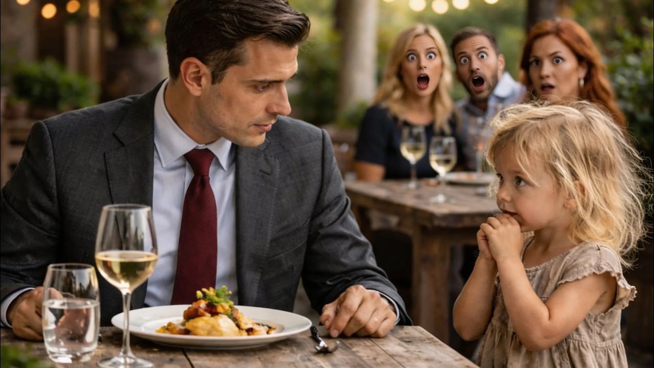“Papá, ¿Puedo Comer Contigo?” — La Pregunta que Derrumbó el Orgullo de un Millonario