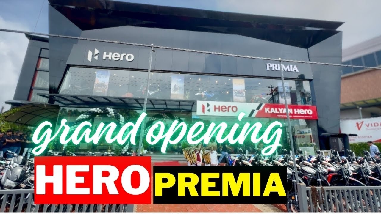 Grand opening🔥❤️HERO PREMIA SHOWROOM IN THRISSUR👌| harley davidson | xplus 210 etc