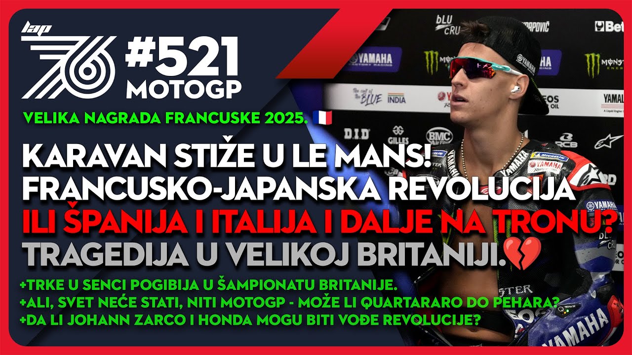 Lap76 #521 MotoGP Može li Fabio protiv Marqueza (oba)? Ko će voditi u nedelju i šta kaže Pecco?