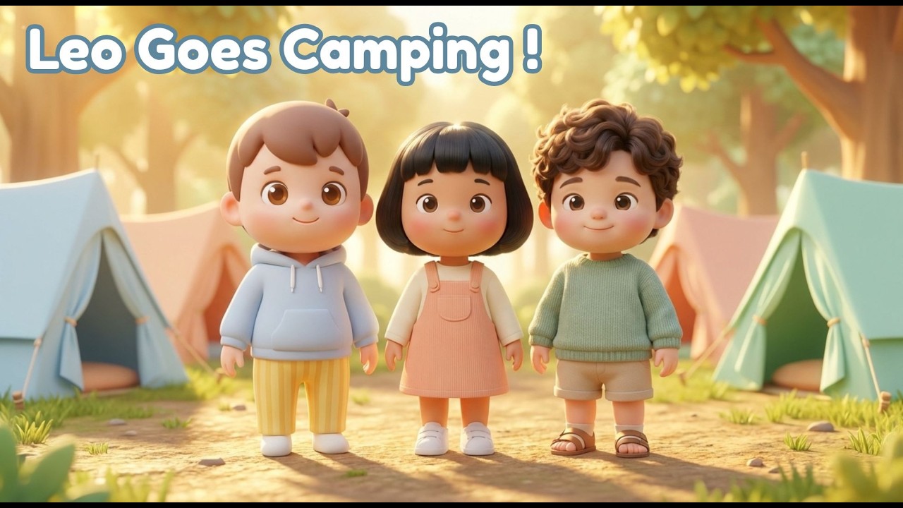 Leo Goes Camping with Friends | Gentle Outdoor Adventure for Kids