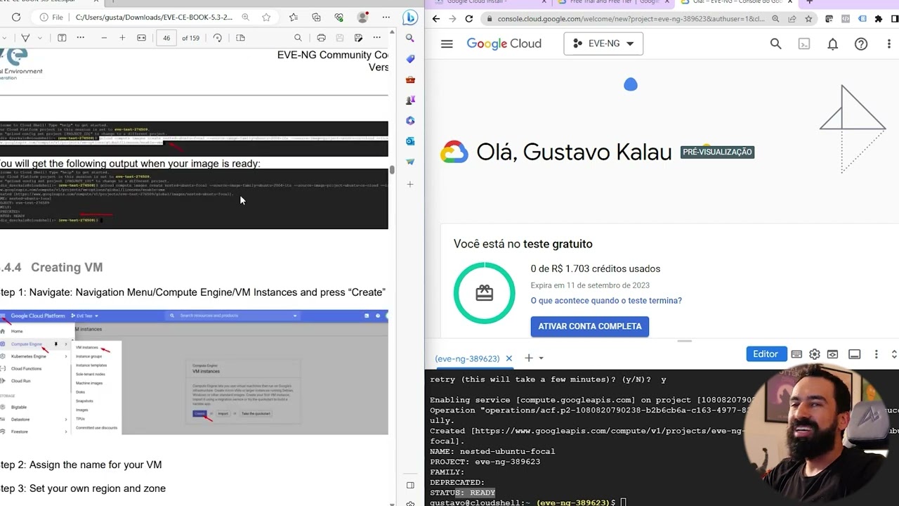 Subindo o EVE-NG de graça no Google Cloud