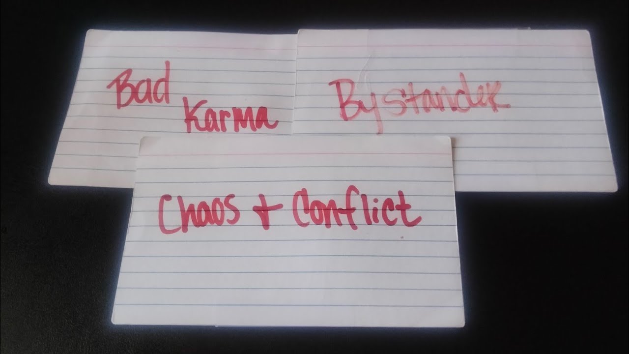 They're Receiving Bad Karma For Being A Bystander To The Chaos And Conflict