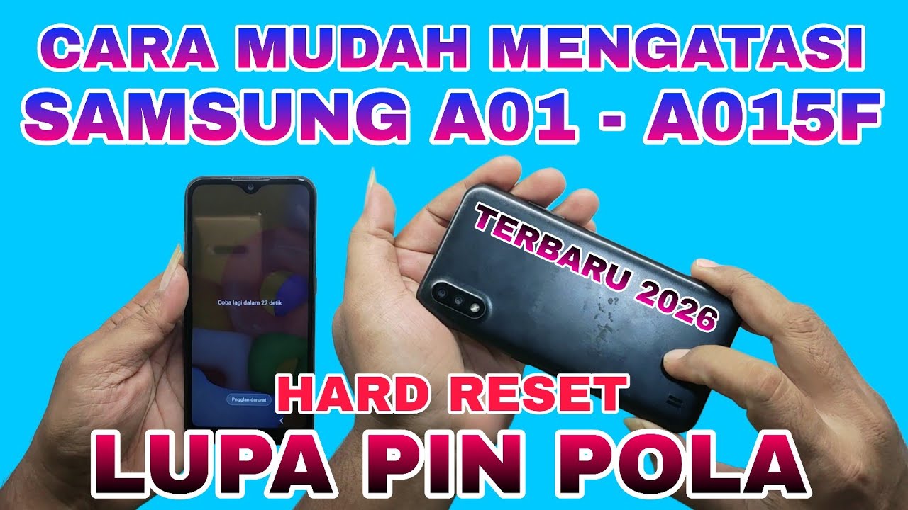 CARA MEMPERBAIKI SAMSUNG A01 LUPA PIN POLA || FIX SAMSUNG A01 FORGOT SCREEN LOCK