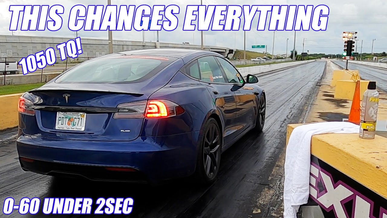 Дрэг-рейсинг на Tesla Plaid мощностью 1020 л.с. против всего остального! Это может изменить гонки...