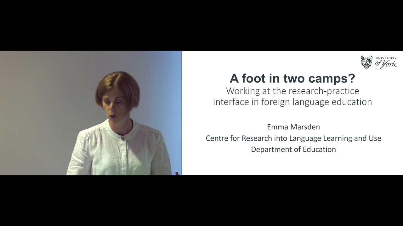 Professor Emma Marsden - Inaugural lecture - University of York