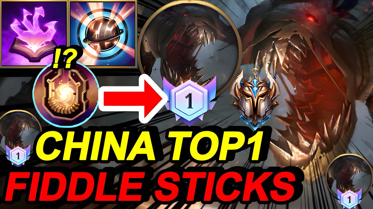 Wild Rift China Top1 Fiddlesticks Jungle -  Broken Ult - Best Build Rune - Challenger Rank Gameplay