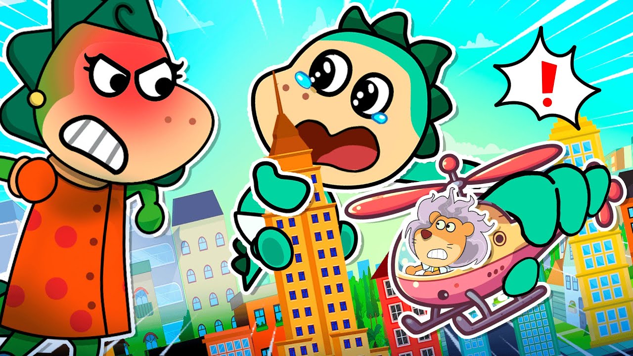 😨 Oh no! Baby Goo is HUGE! 👶Taking Care of a Giant Baby! Stories for Kids by Fire Spike 🔥