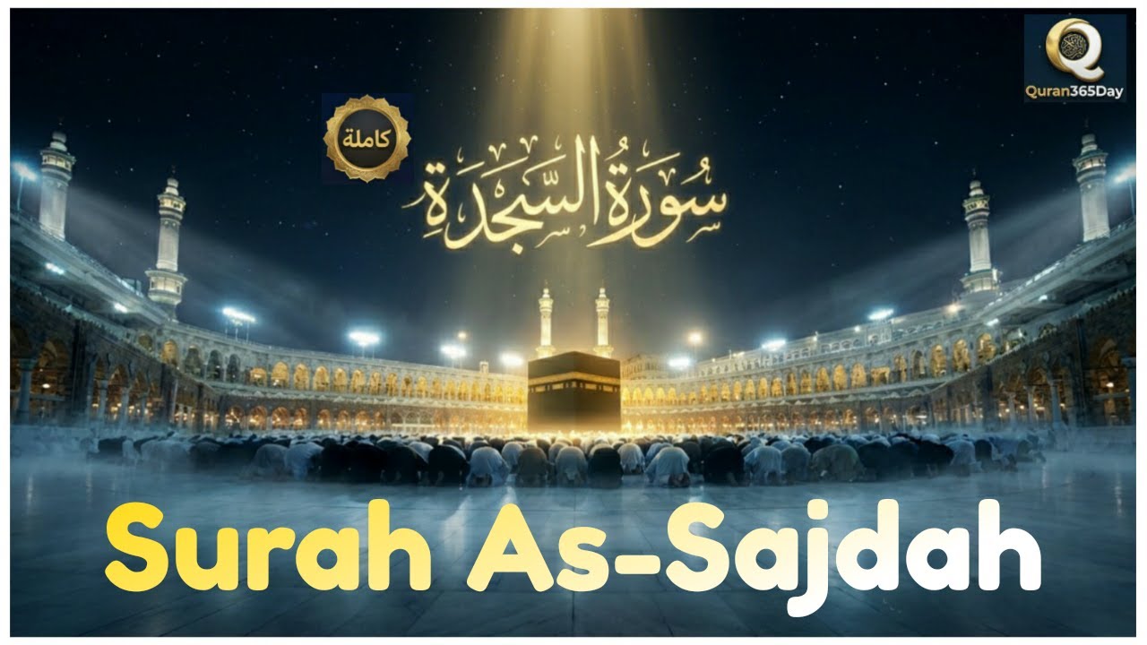 🔴 Surah As-Sajdah, Beautiful calm Recitation By Qari Muhammad Bilal