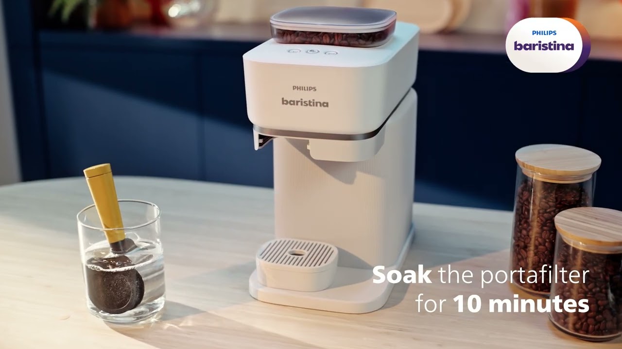 Philips Baristina - How to clean the portafilter