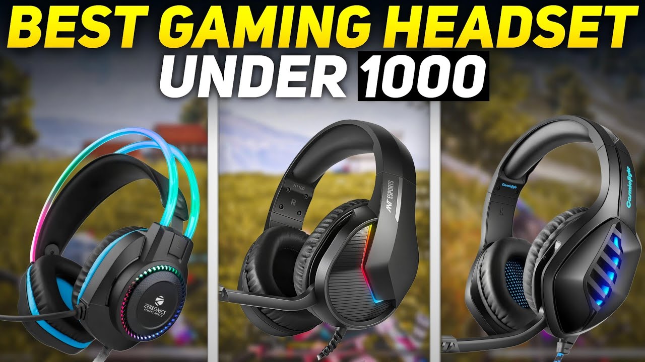 TOP 3 BEST GAMING HEADPHONES UNDER 1000 RS 🥶 BEST HEADSET FOR GAMING UNDER 1000 RS IN 2025
