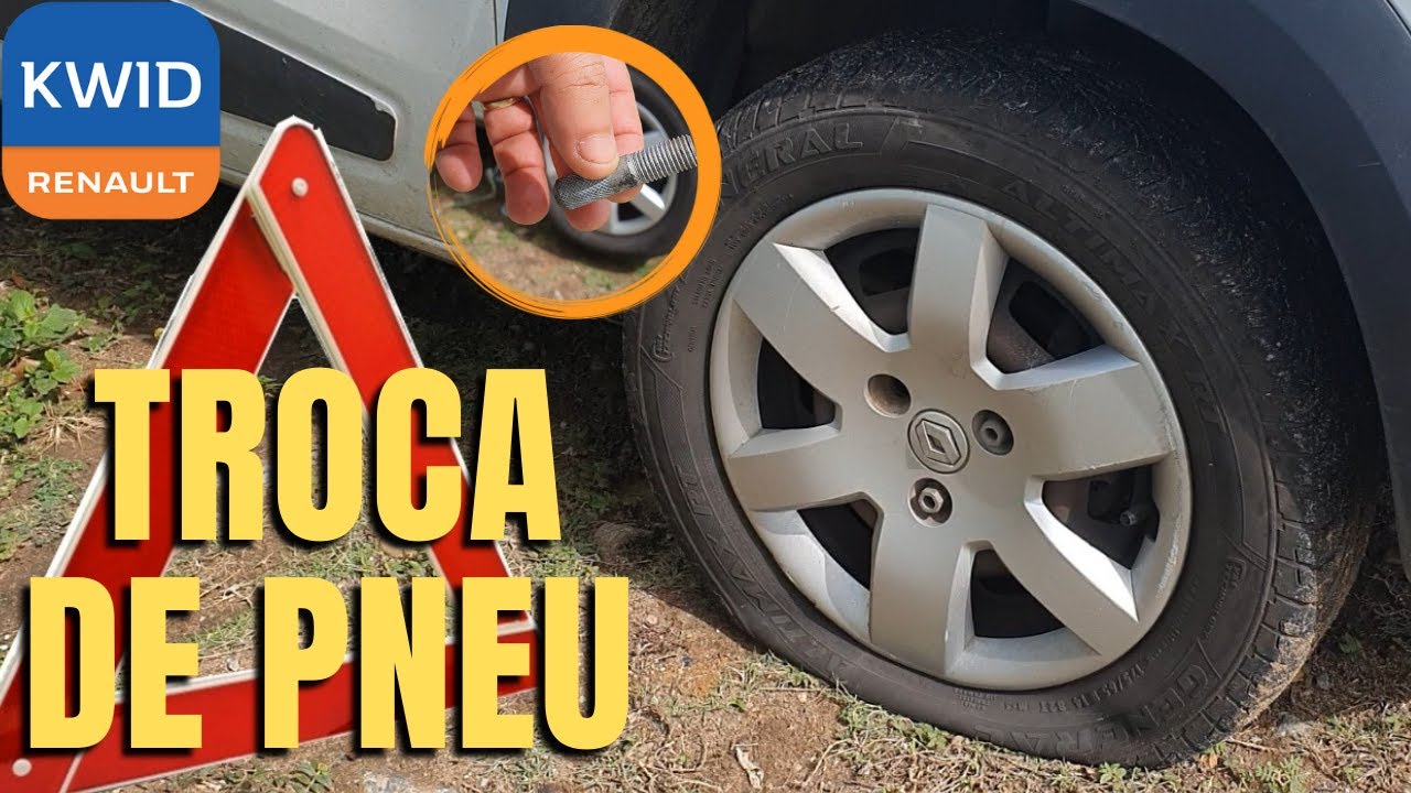 ⚠️ Como Trocar o Pneu do KWID FÁCIL - E a polêmica da Guia de Roda