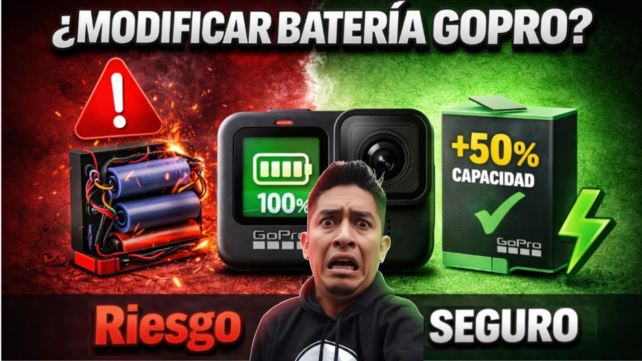 ¿MODIFICAR la BATERÍA de tu GOPRO para que dure MÁS? (La VERDAD y una opción SEGURA)