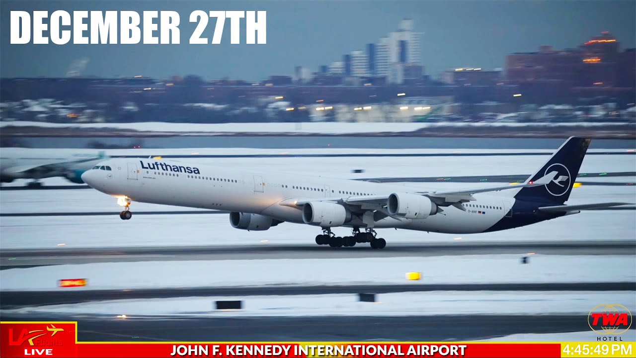 🔴LIVE WINTER STORM Holiday Travel Rush at JFK! | DECEMBER 27, 2025
