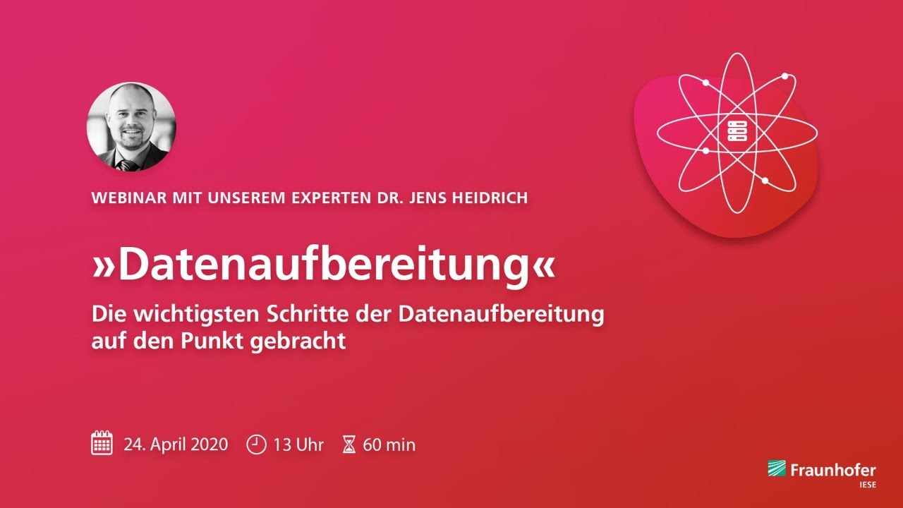 Webinar »Datenaufbereitung«